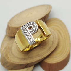 Anello con iniziale - grande Anello con iniziale - grande