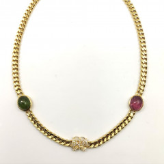 Collana con maglia groumette Collana con maglia groumette