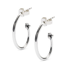 TROLLBEADS Orecchini a Cerchio con Bocciolo TROLLBEADS Orecchini a Cerchio con Bocciolo