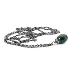 TROLLBEADS Collana d'Argento con Malachite 60 cm