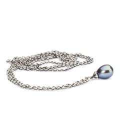 TROLLBEADS Collana Fantasia con Perla Pavone 90 cm