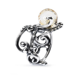 TROLLBEADS Anello con Quarzo Citrino mis.11